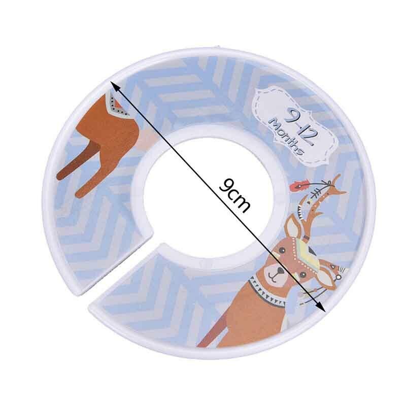 12pcs Clothes Size Dividers Round Plastic Clothing Hanger Circle Hangers Clos Rf