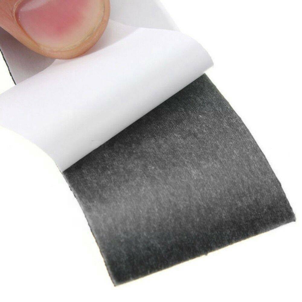 12Pcs Wooden Fingerboard Uncut Non-slip Sandpaper Grip Tape Stickers Set Black
