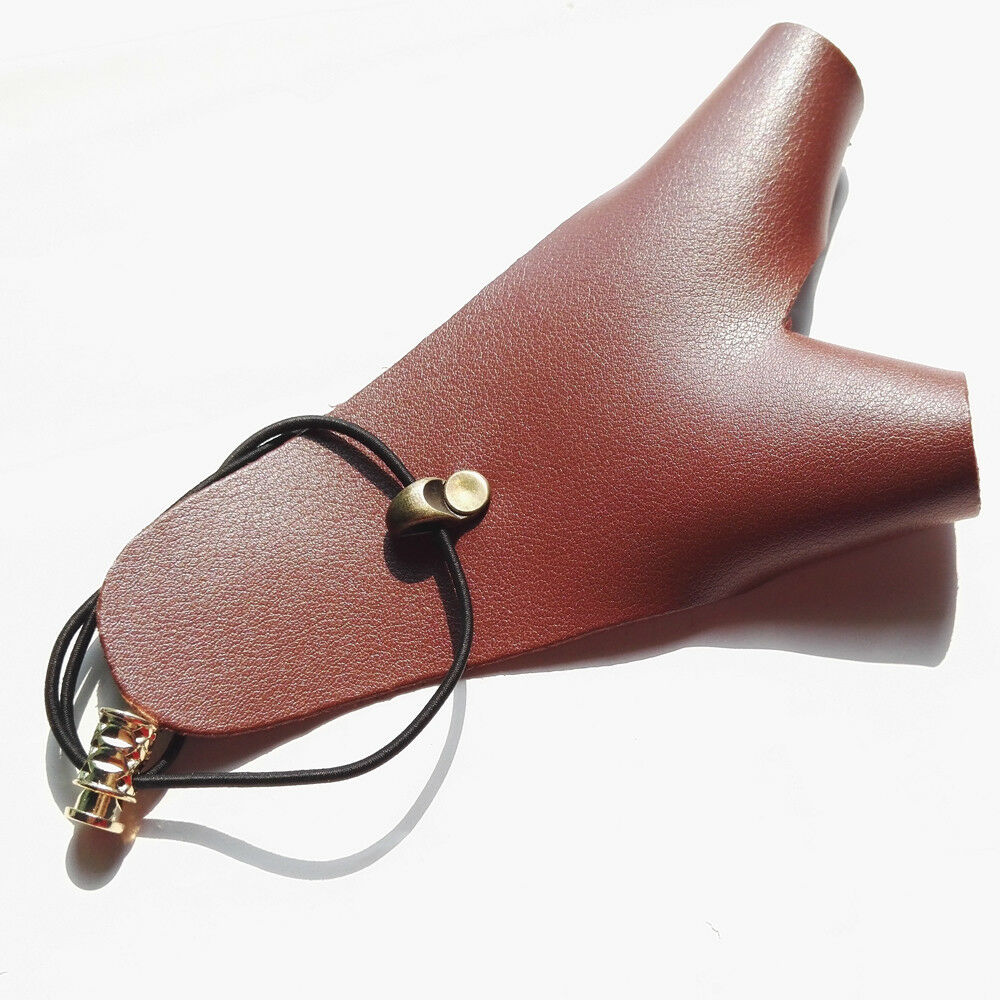 Archery Glove 2 Finger Guard Left Hand Protector Gear Bow Soft Leather Handmade