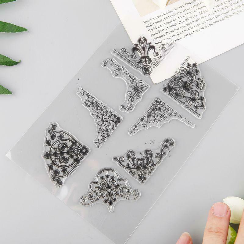 Corner Silicone Clear Seal Stamp DIY Scrapbooking Embossing Photo Album Decor