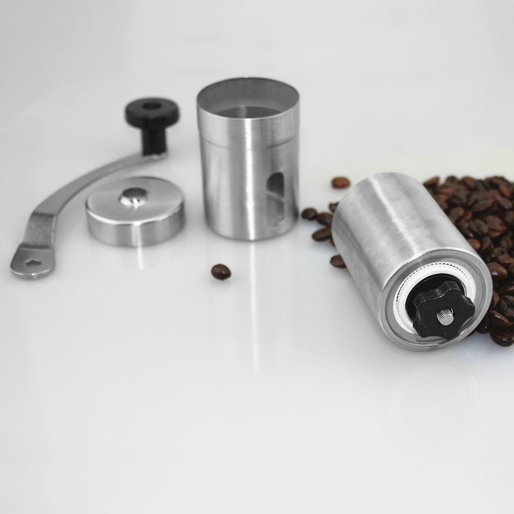 Stainless Steel Manual Coffee Grinder Maker Coffee Bean Grinding Machine @