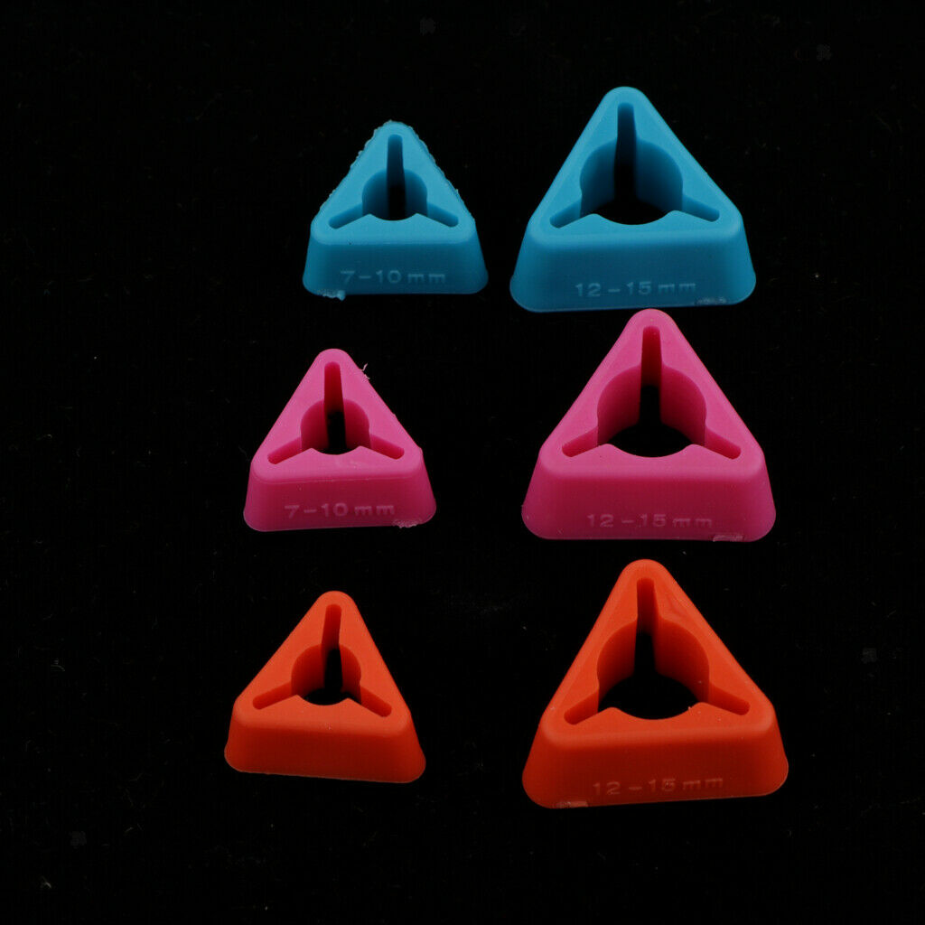 18pcs Triangle Knitting Needles Point Stoppers Protectors Knitting Tool