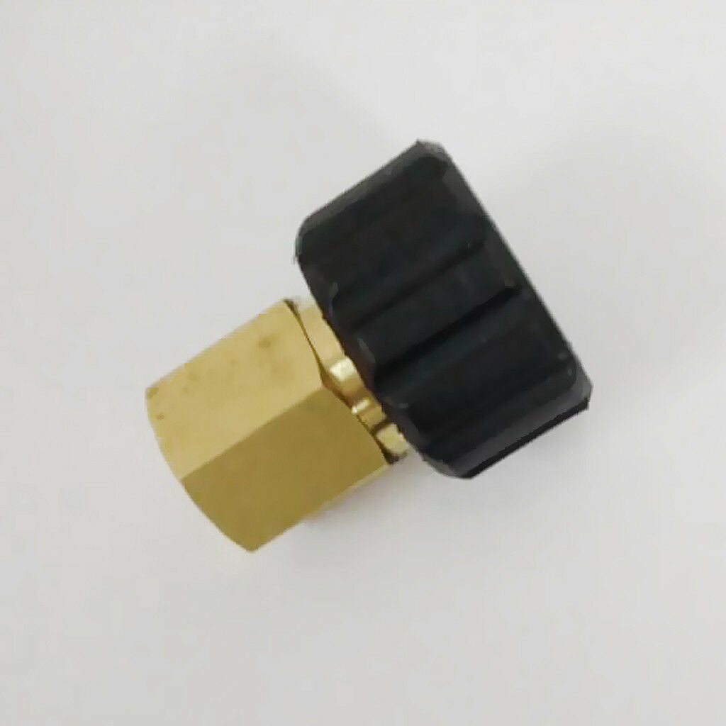 Brass Male 22 to G1/4 Female Adapter for Pressure Washer Twist Connect