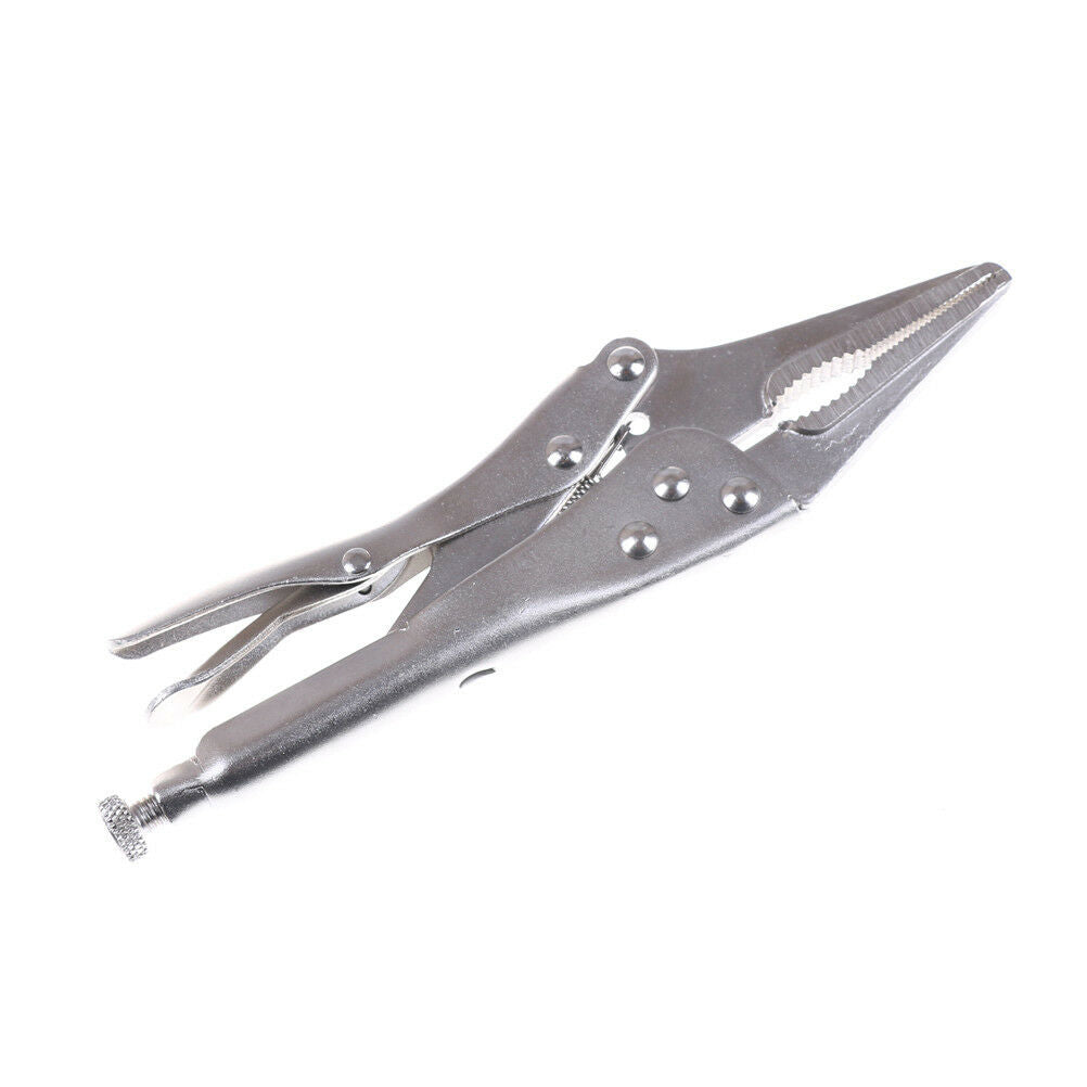 9" Long Needle Nose Mole Locking Vise/Vice Grips Jaw Lock Clamp Pliers LJA_DD