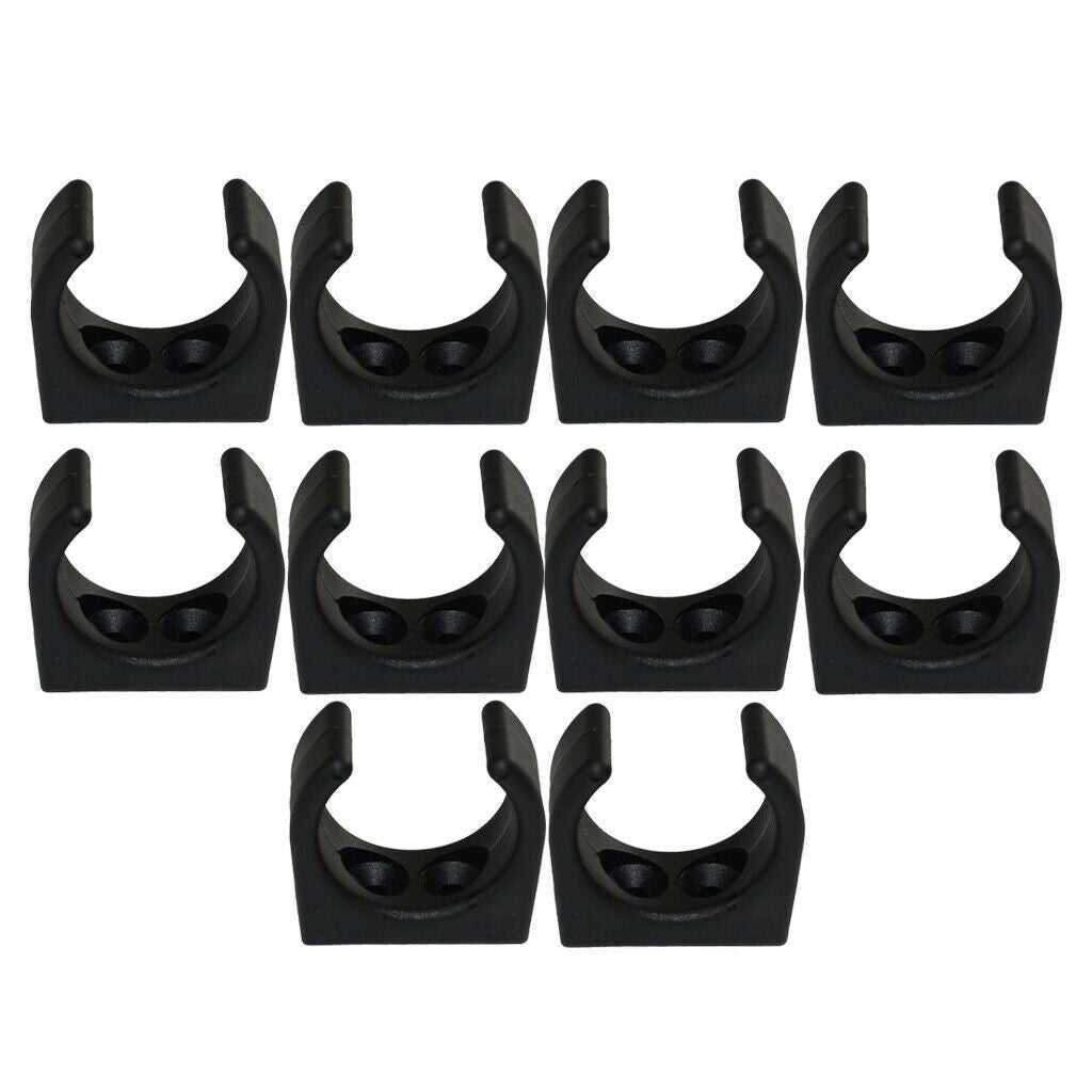 10pcs Nylon Plastic Clips Holder Ladder Paddle Pole Holder Storage Bracket