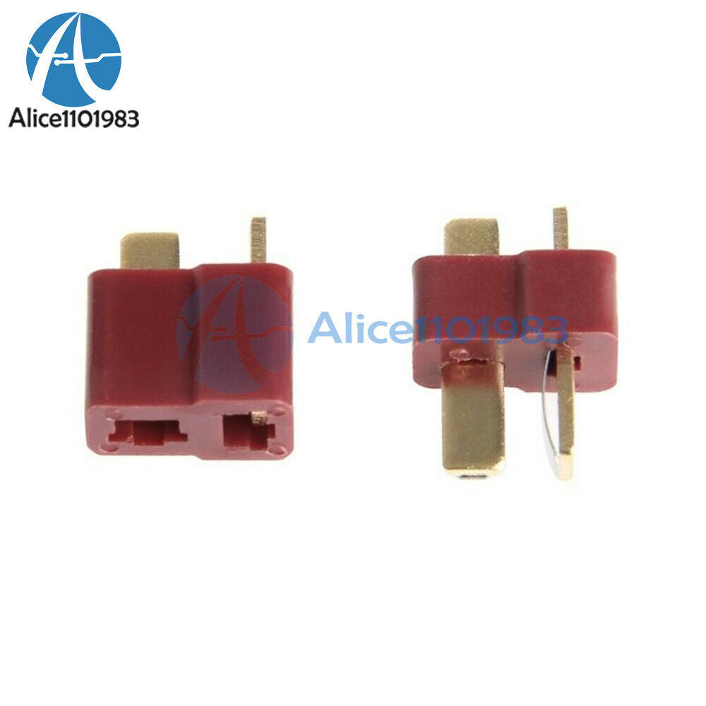 20 Pairs Ultra T-Plug Connectors Deans Style Male Female +Shrink Tube Red Black