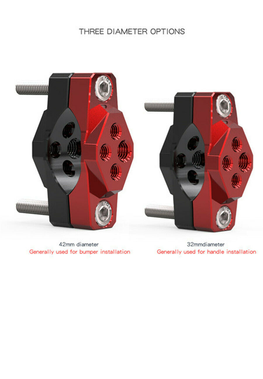 aluminum alloy Motorcycle Stent handlebar bumper light fixed bracket  red& black
