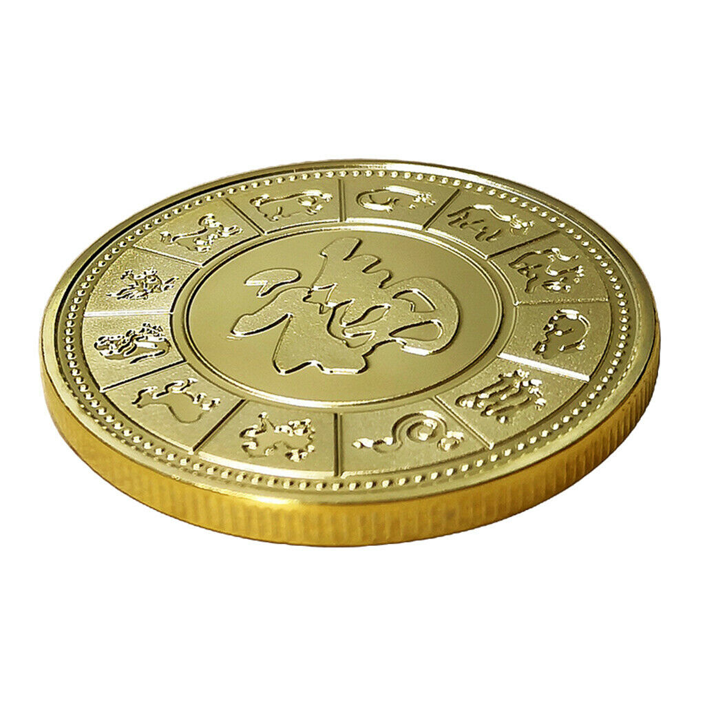 2020 Zodiac Commemorative Souvenir Challenge Coins Collection Gift Golden