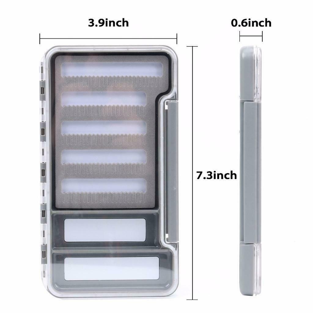 Pocket Size Fly Box Slot Foam Fishing Box Storage Spinners Hooks