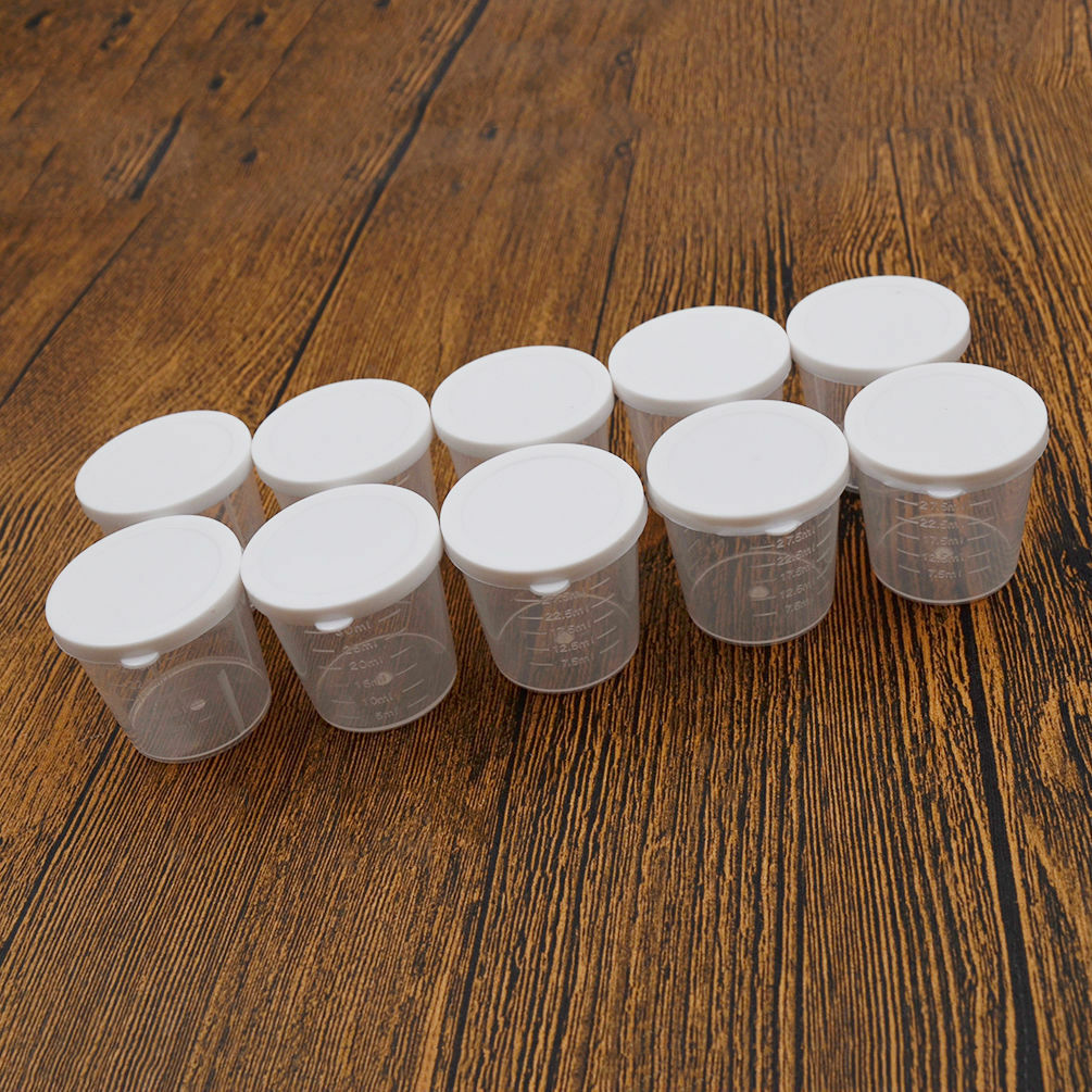 10PCS 30ml Medicine Measuring / Measure Cups Plastic Liquid Measuring Cups