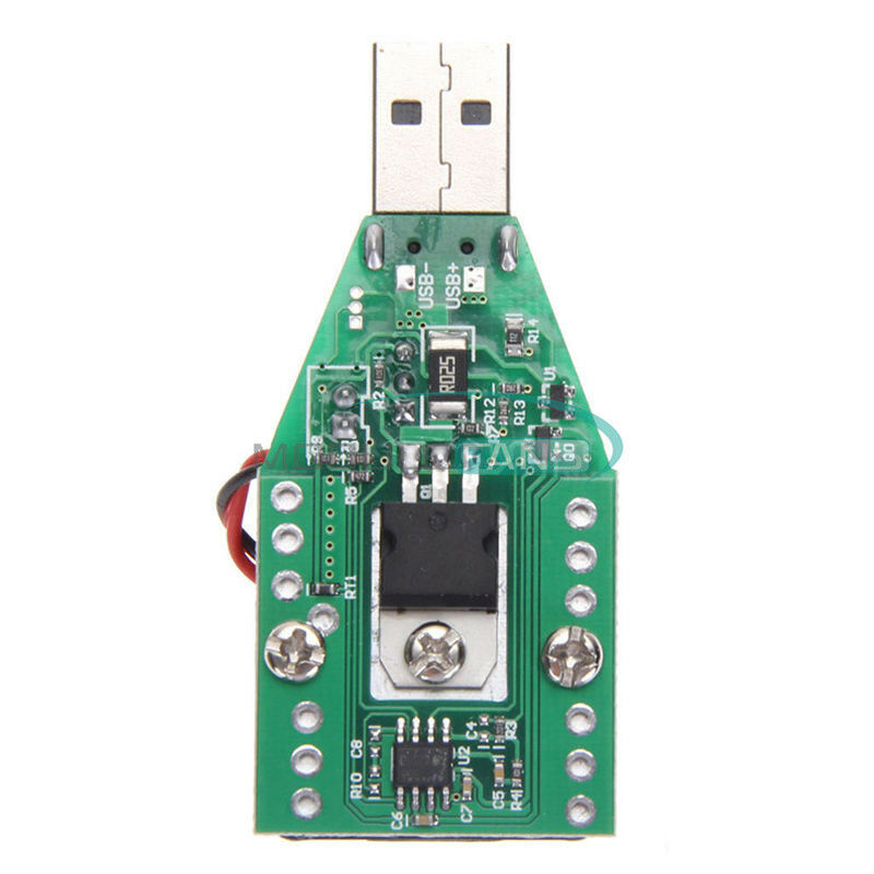 Electronic Load Resistor USB Discharge Battery Tester with Fan 15W 3.7-13V