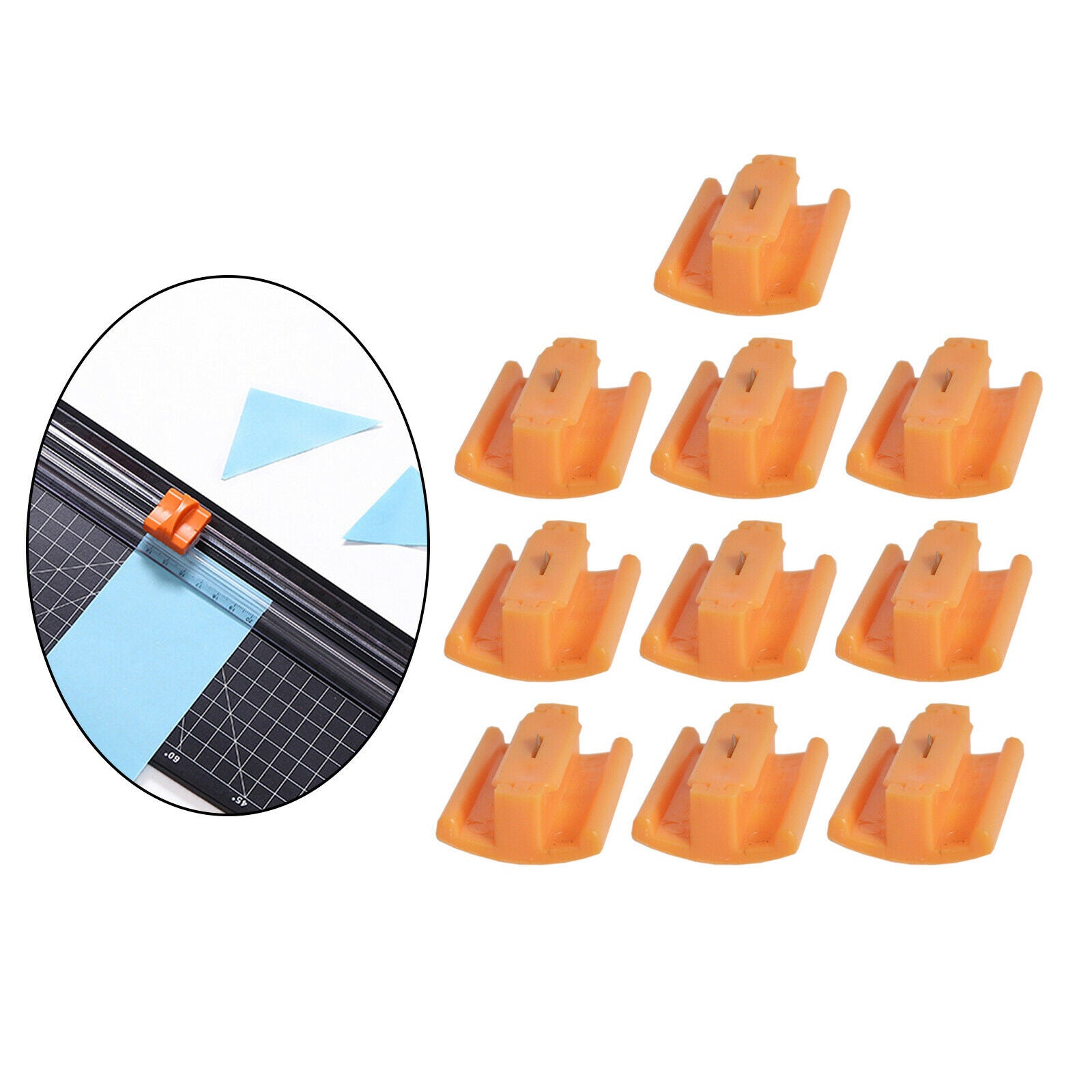 10x Paper Cutter Replacement Blades Trimmer Cutting for A5 Paper Home Office