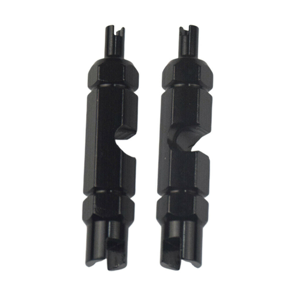 2 Multifuction Valve Core Removal Wrench Road Bike Bicycle Accessories Black