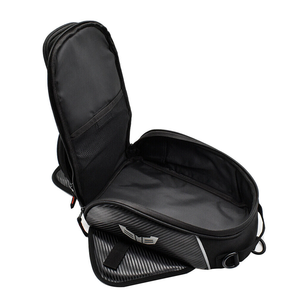1Pcs Universal Detachable Motorcycle Fuel Tank Bag Large Capacity Black