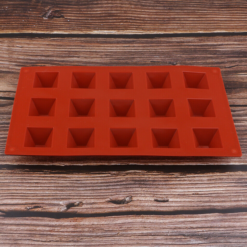 15 - Cavity   Silicone   Pyramid   Shape   Silicone   Mold   Fondant   Cake