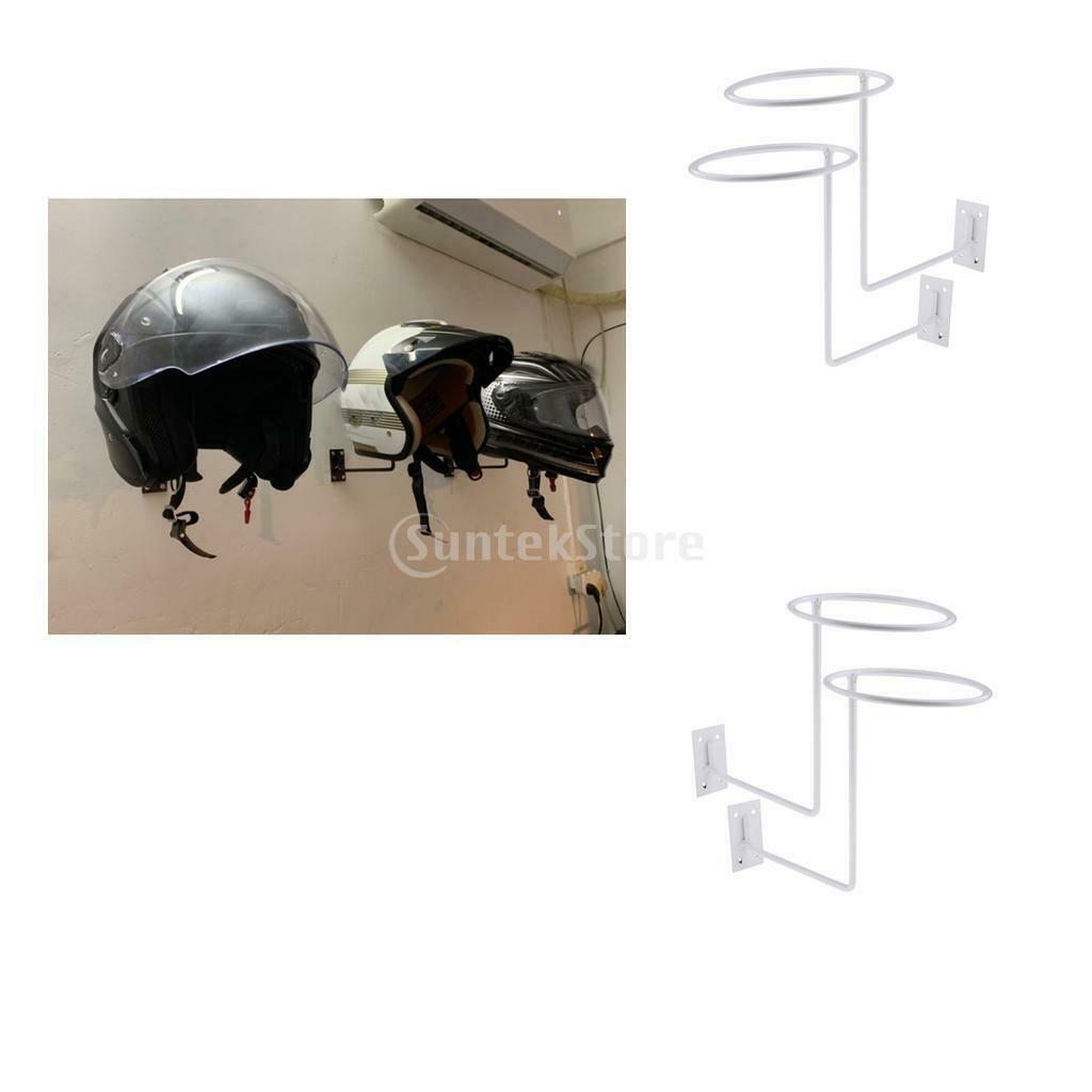 4pc Motorcycle Helmet Holder Bags Rack Hanger Showing Motorcycle Accessory