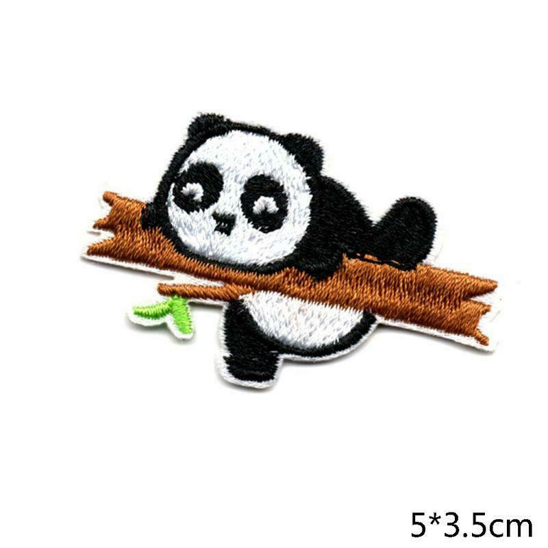 14Pcs/set Cute Panda Embroidered Patch Sew Iron On Patches for Clothing Decor