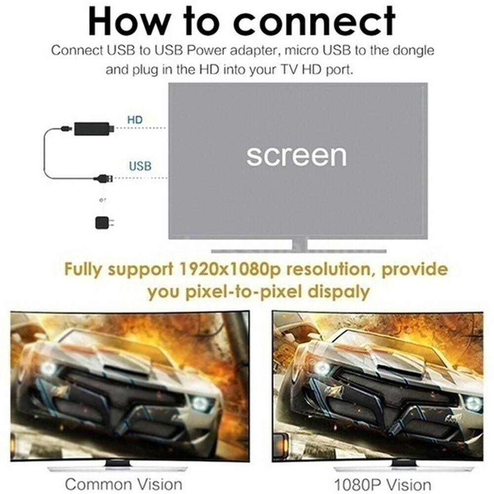 Wireless Wifi Display Dongle for Hdmi Adapter Portable TV Receiver 2.4g 1080p