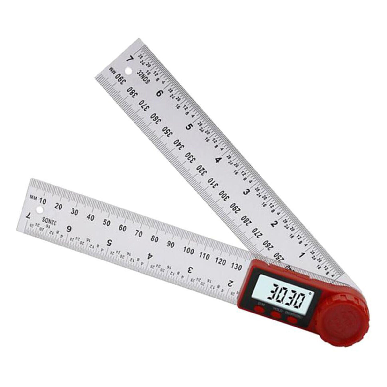 0~360 ℃ Digital Angle Finder Electronic Digital Protractor Stainless Ruler