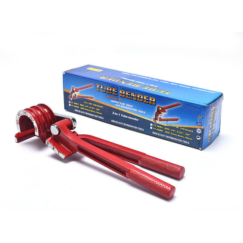 3 in 1 Tubing Pipe Bender 1/4in 5/16in 3/8in Tube Aluminum Copper Steel FueY1