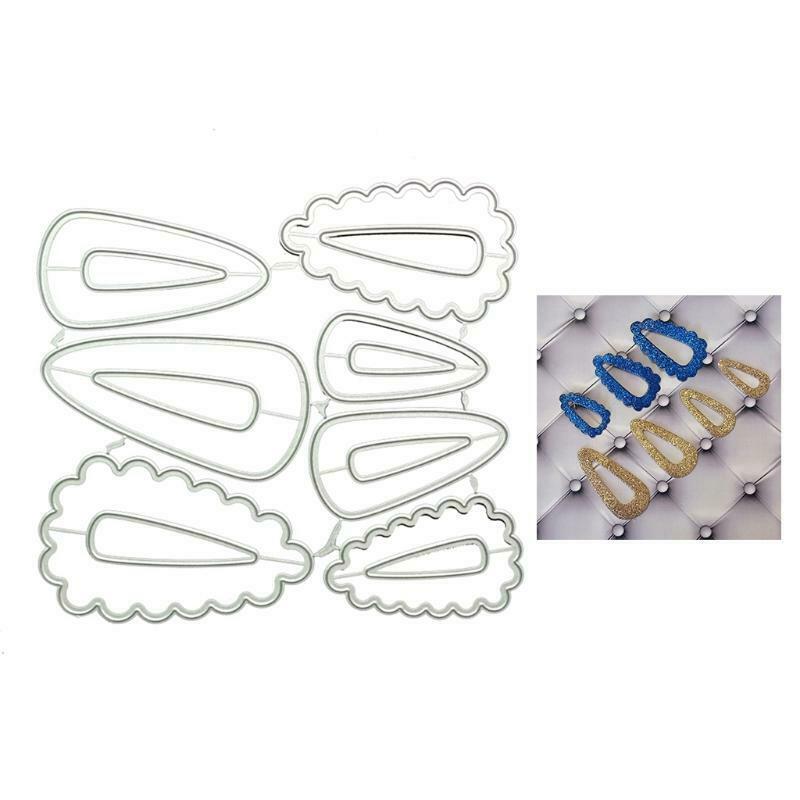 Hair Clips Metal Cutting Dies Stencil DIY Scrapbooking Album Paper Card Template