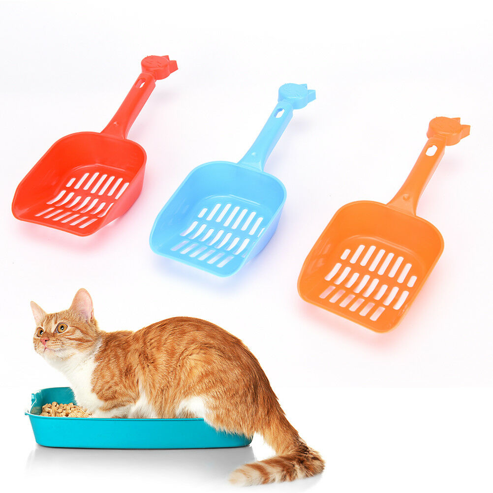 Plastic Cat Kitty Litter Shovel Poop Scoop Cat Owners Supplies Random Col.l8