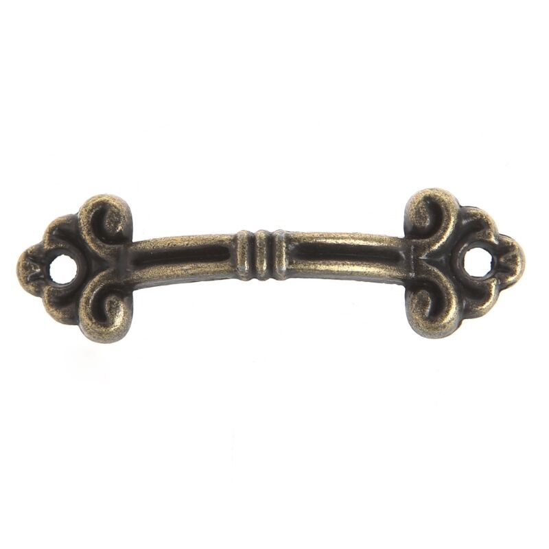 10X Bronze Handle Knob Retro Arch Tracery Drawer Wooden Jewelry Box Cabinet Pull
