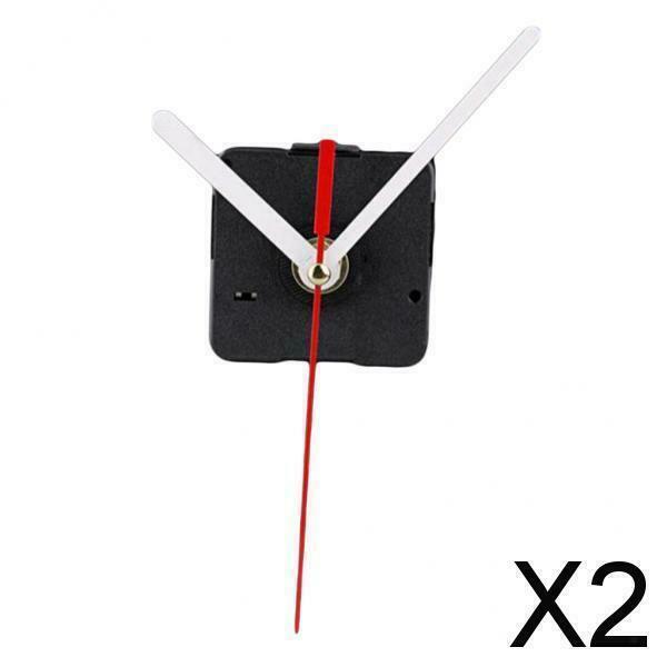 2X Clock Movement Long Hands Mechanism Wall Clock Repair Replacement Parts
