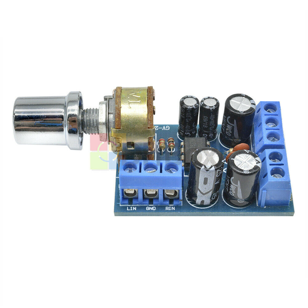 TDA2822M Mini 2.0 Channel 1W×2 Stereo Audio Power Amplifier Board DC 5V 12V CAR