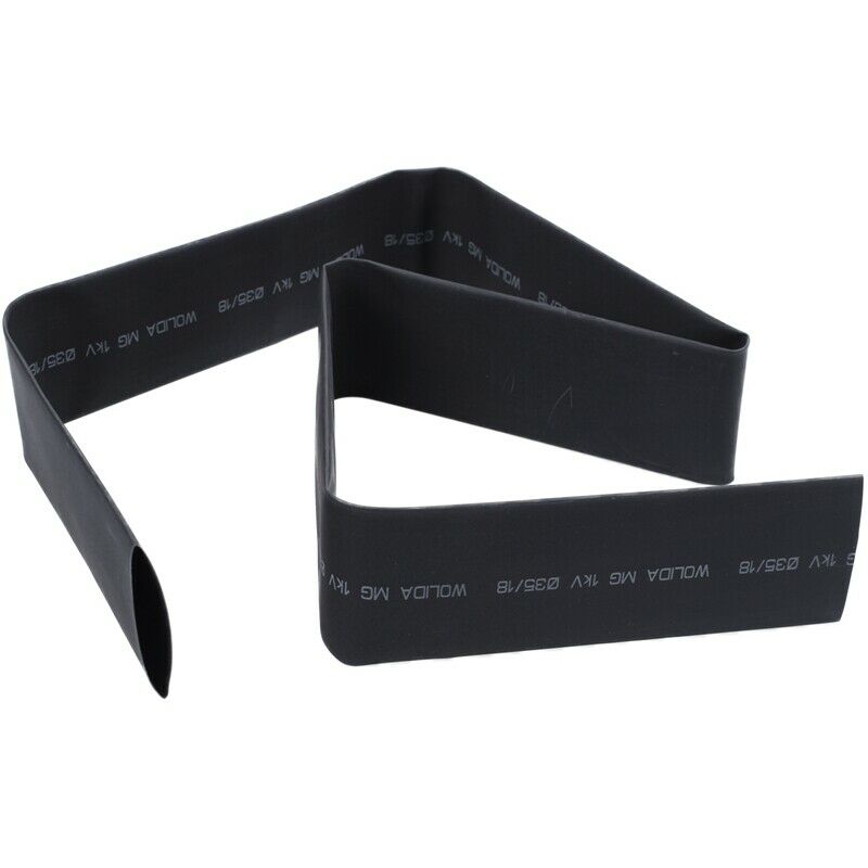 35mm Dia 1 Meters Black Polyolefin Heat Shrinking Shrinkable Tubing Tubes P3NN4