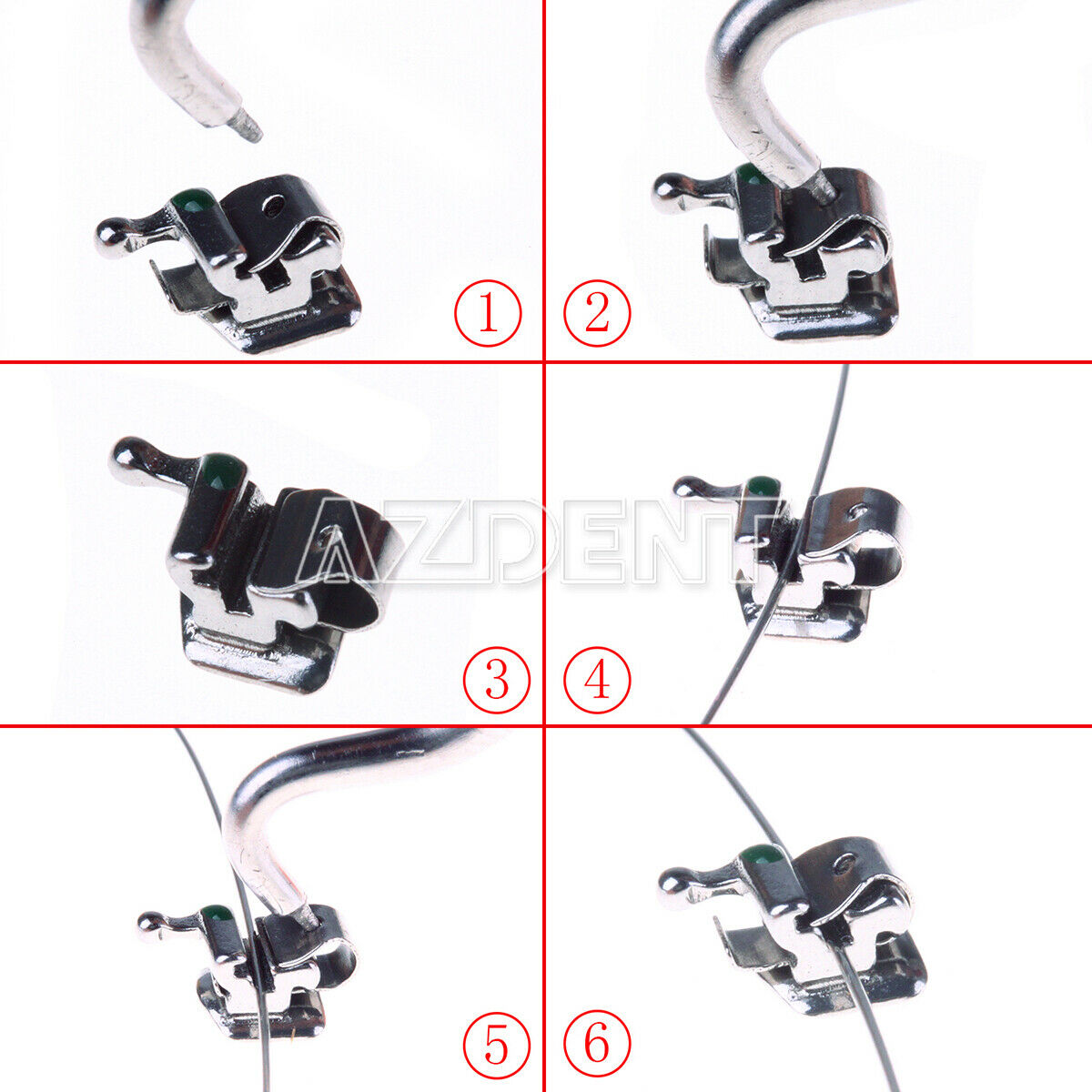 28pcs Dental Orthodontic Active Self-ligating Brackets Mini Roth.022 Hooks 3-4-5