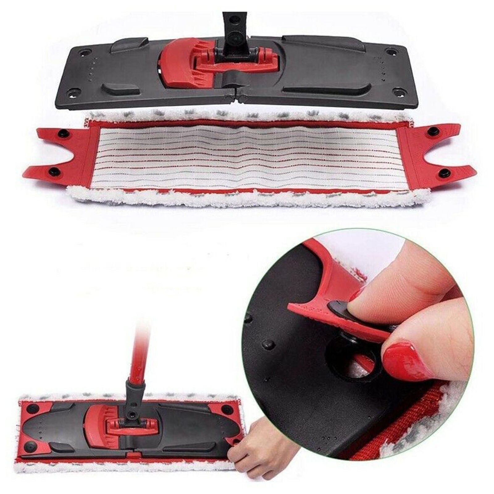 3Pcs for Vileda UltraMax Mop Replacement Set, Spray Mop Head, Flat Mop Cloth