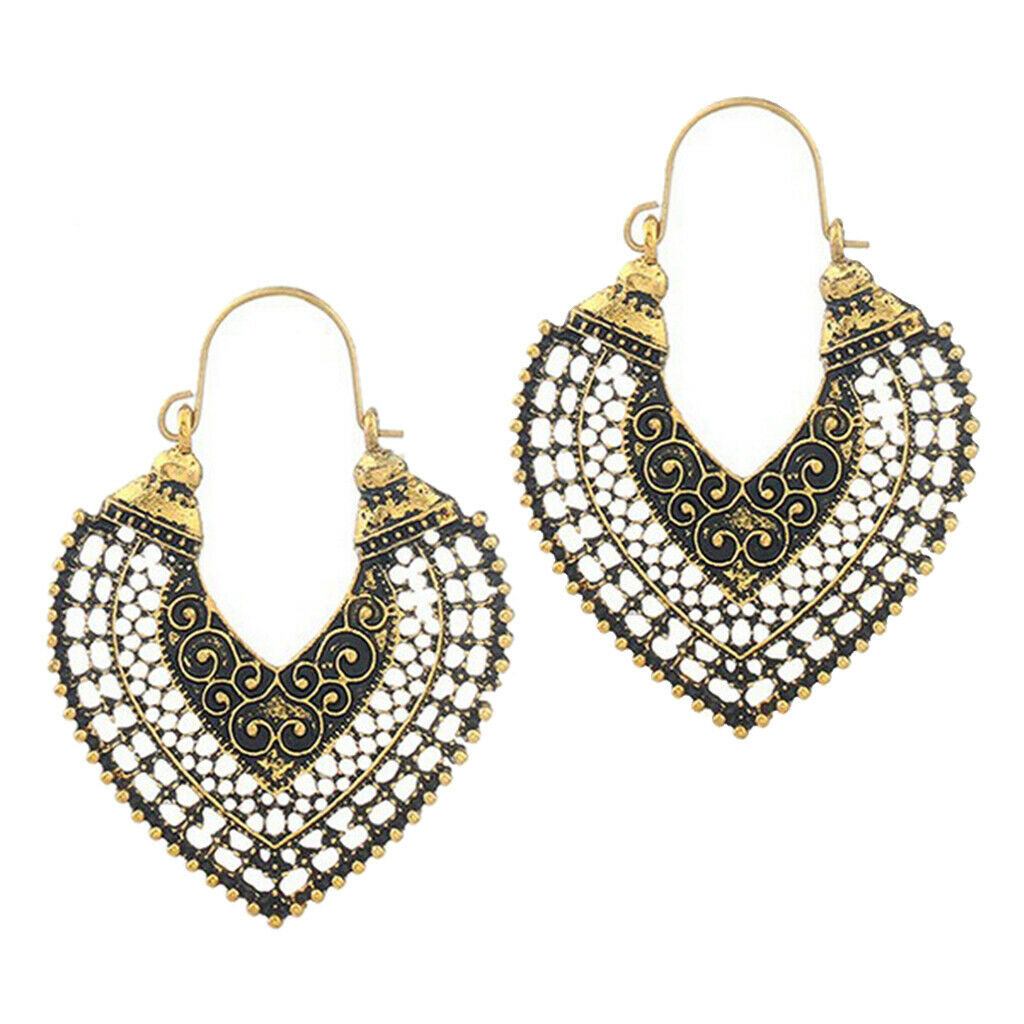 3 Pairs Set Women's Fashion Hollow Dangle Earrings Hook Earrings Minimalist
