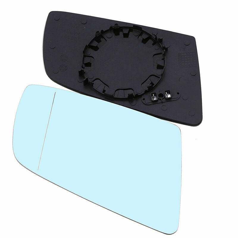 Pair For BMW E60 525i 528i 530i 535xi 550i 2003-2010 Mirror Glass Heated Blue