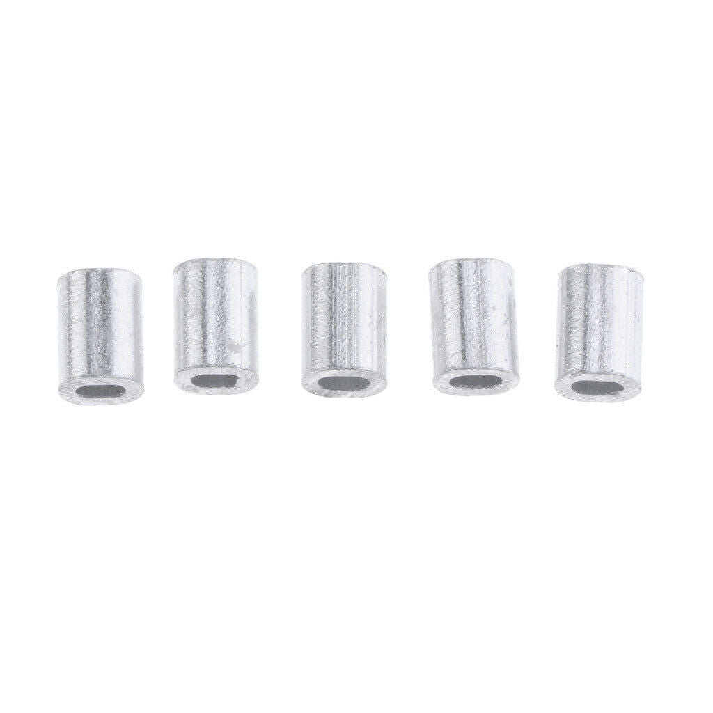 200x Crimping Loop Sleeve Fishing Wire Pipe Fishing Line Accessories 1mm 1.2mm