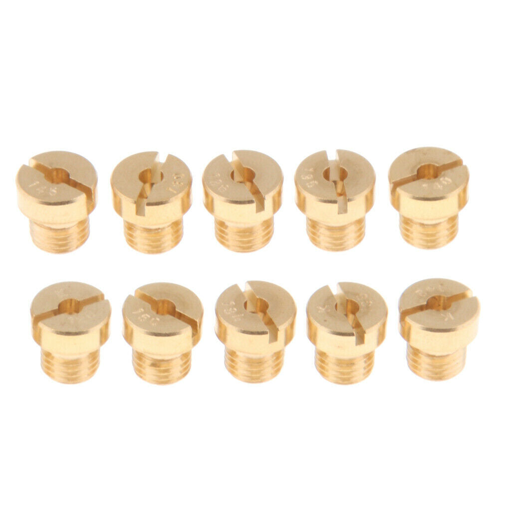 10x M6 Main Jet Injector Nozzle Kit For Carburetor Motorcycle Dirt Bike ATV