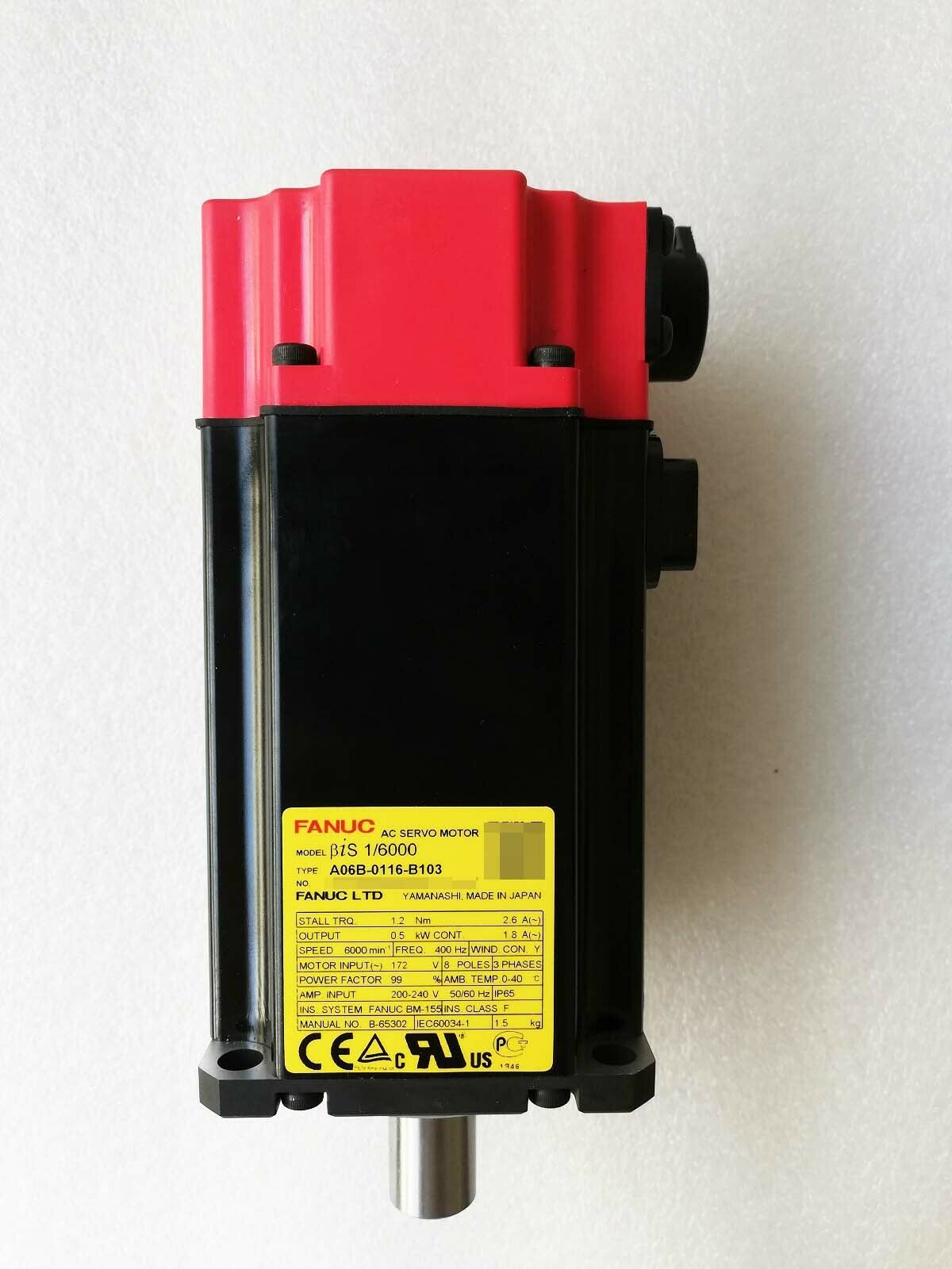 One For FANUC A06B-0116-B103 servo motor New In Box One year warranty