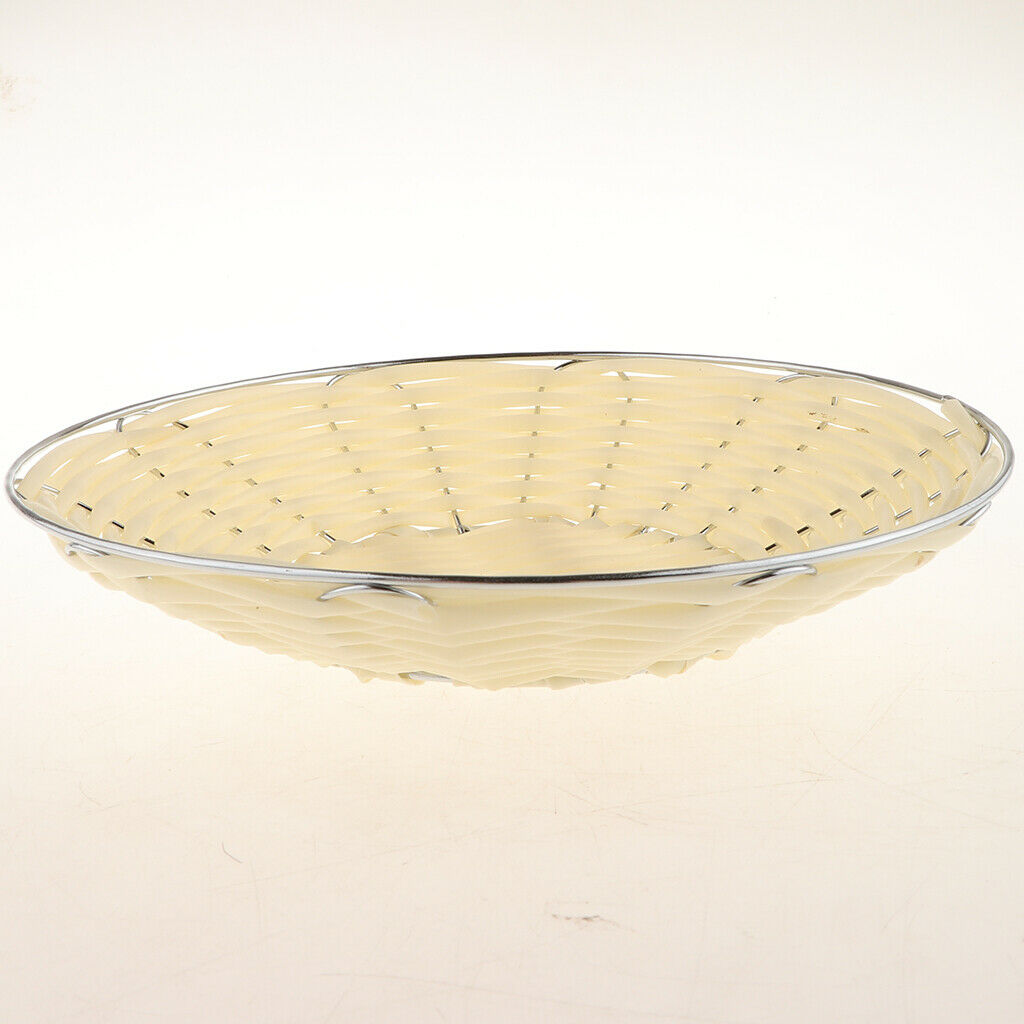 Food Serving Baskets Hand Woven for Fries Burgers Sandwiches 20X9X4cm
