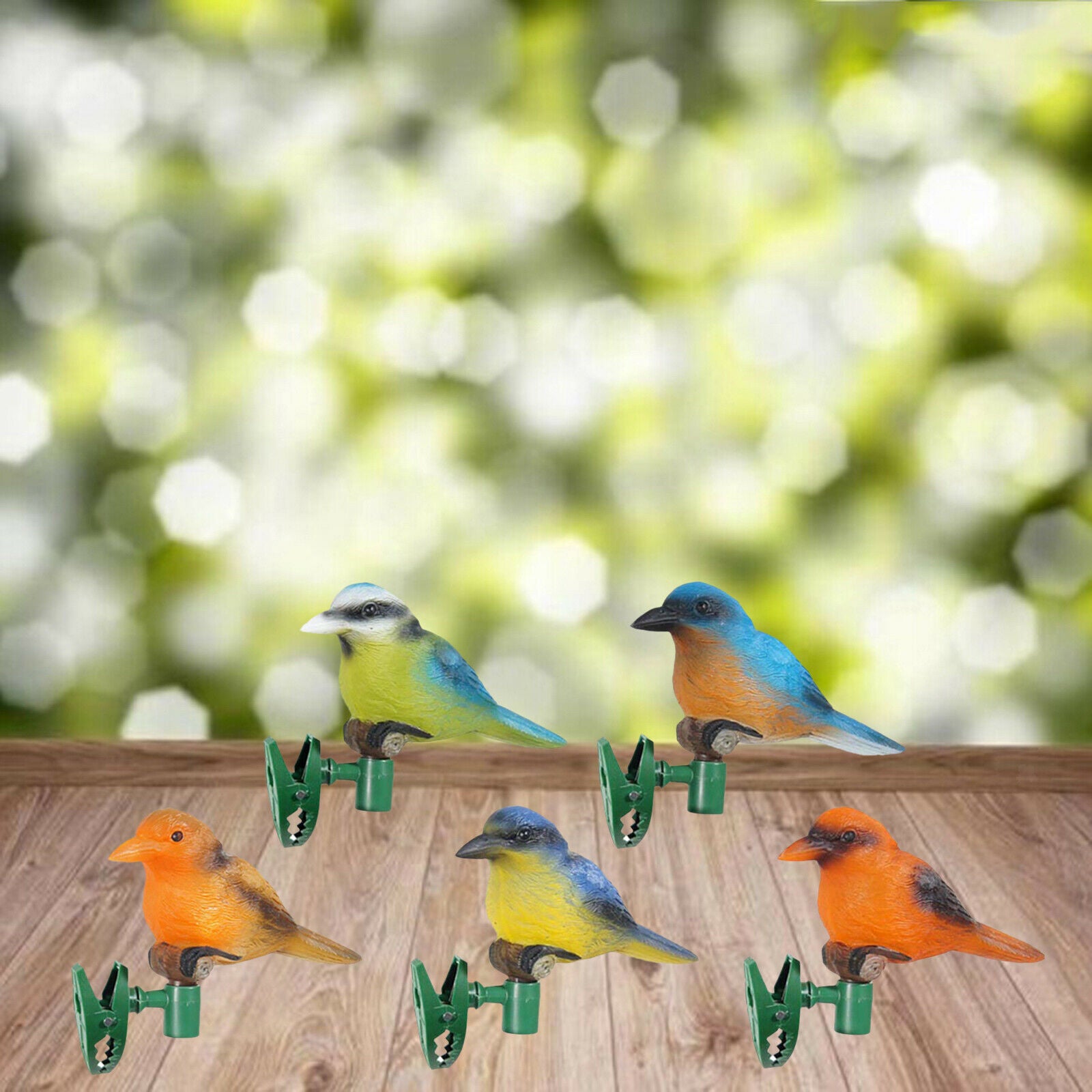 Sparrow Solar Lamp LED Bird Decoration Night Lights for Lawn Patio Yard