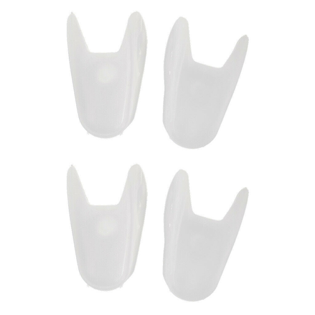 2 Pairs Silicone Gel Toe Separators Orthotics Protector Shield S White
