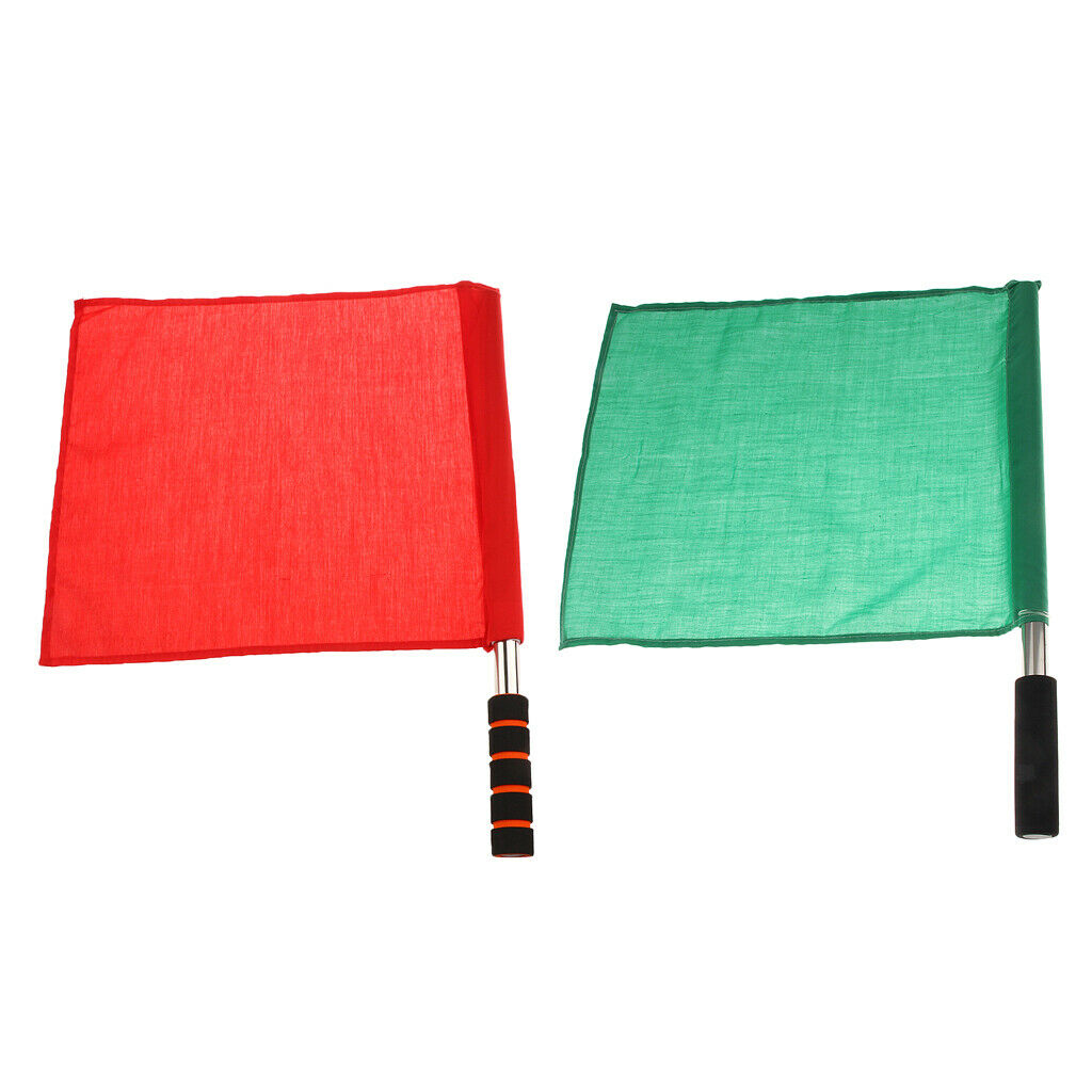 2 Units of Unicolor Flags for Soccer Made of Stainless Steel And Nylon