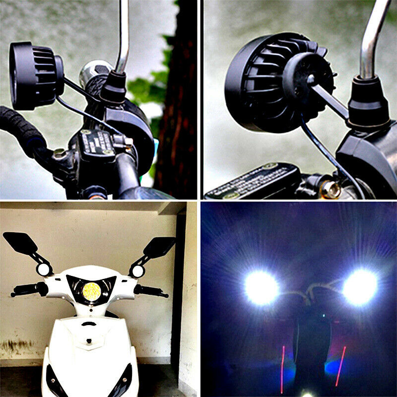 2pcs Set Motorcycle Headlight Fog Driving Lights Front Head Lamp 6 LED 12.l8