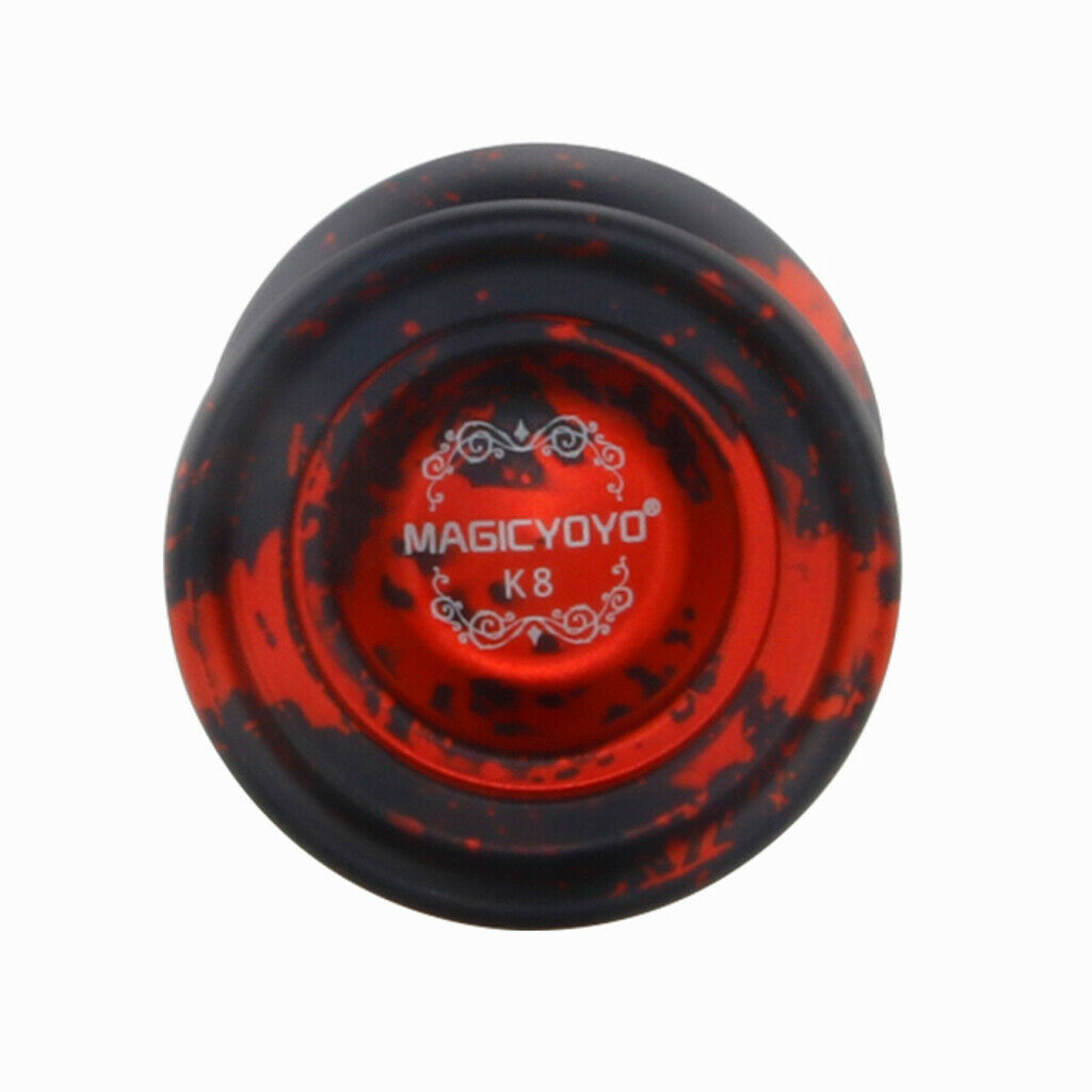 K8 Unresponsive Professional Aluminum Alloy Yo-yo Ball with Durable String - Red