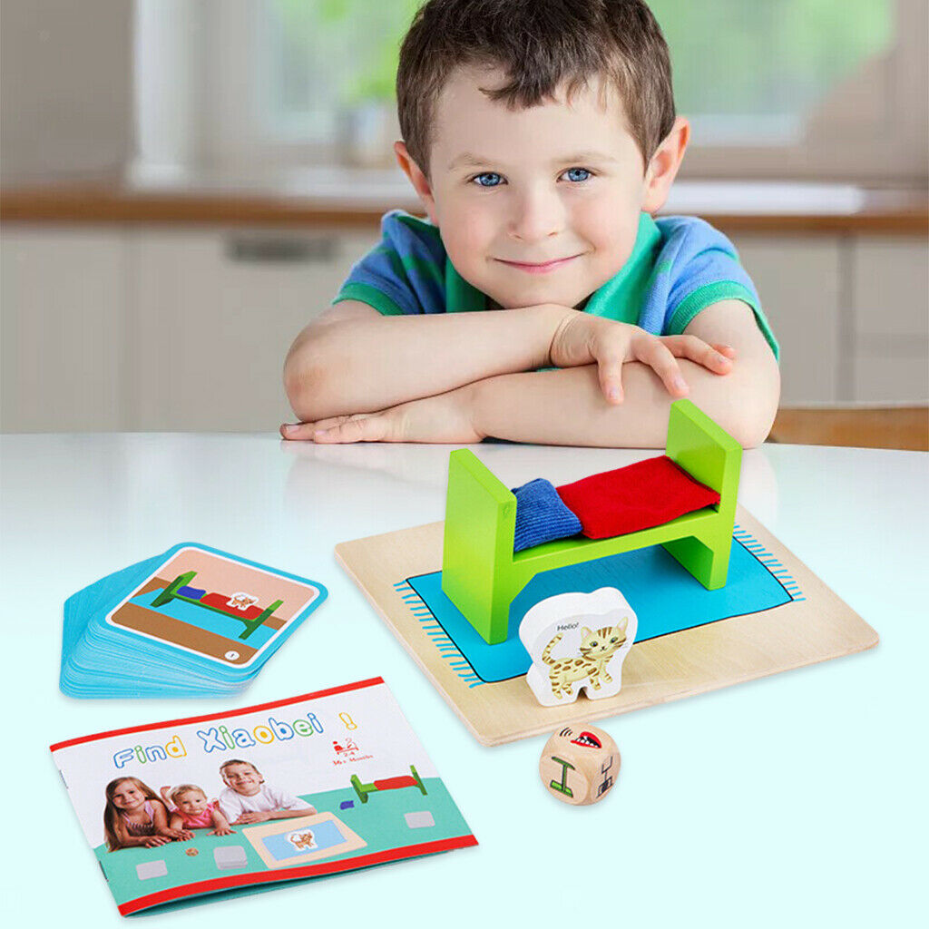 Montessori Sensory Teaching Aids Cards Matching Kids Toys for Toddlers