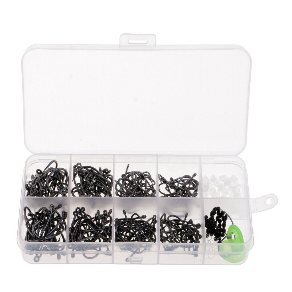 200pcs   High   Strength   Barbless  &  Barbed   Fishing   Hooks   Saltwater