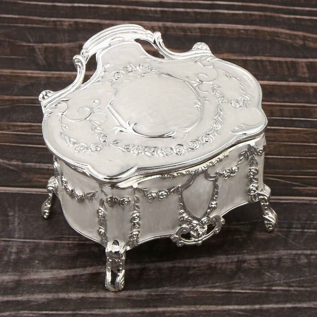 Princess Treasure Box Jewelry Box Princess Makeup Birthday M-9.1x6.7x7cm