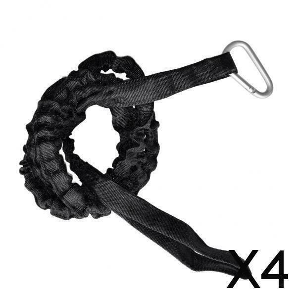 4X Kayak Safety  Paddle Leash Adjustable Fishing Rod Leash Accessory Cord