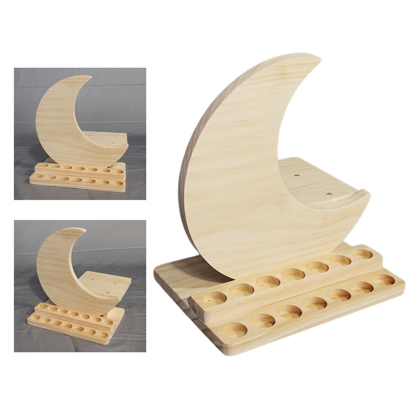 2 Tier Essential Oils Display Stand Rack Shelf Holds 5/10/15ml Bottles