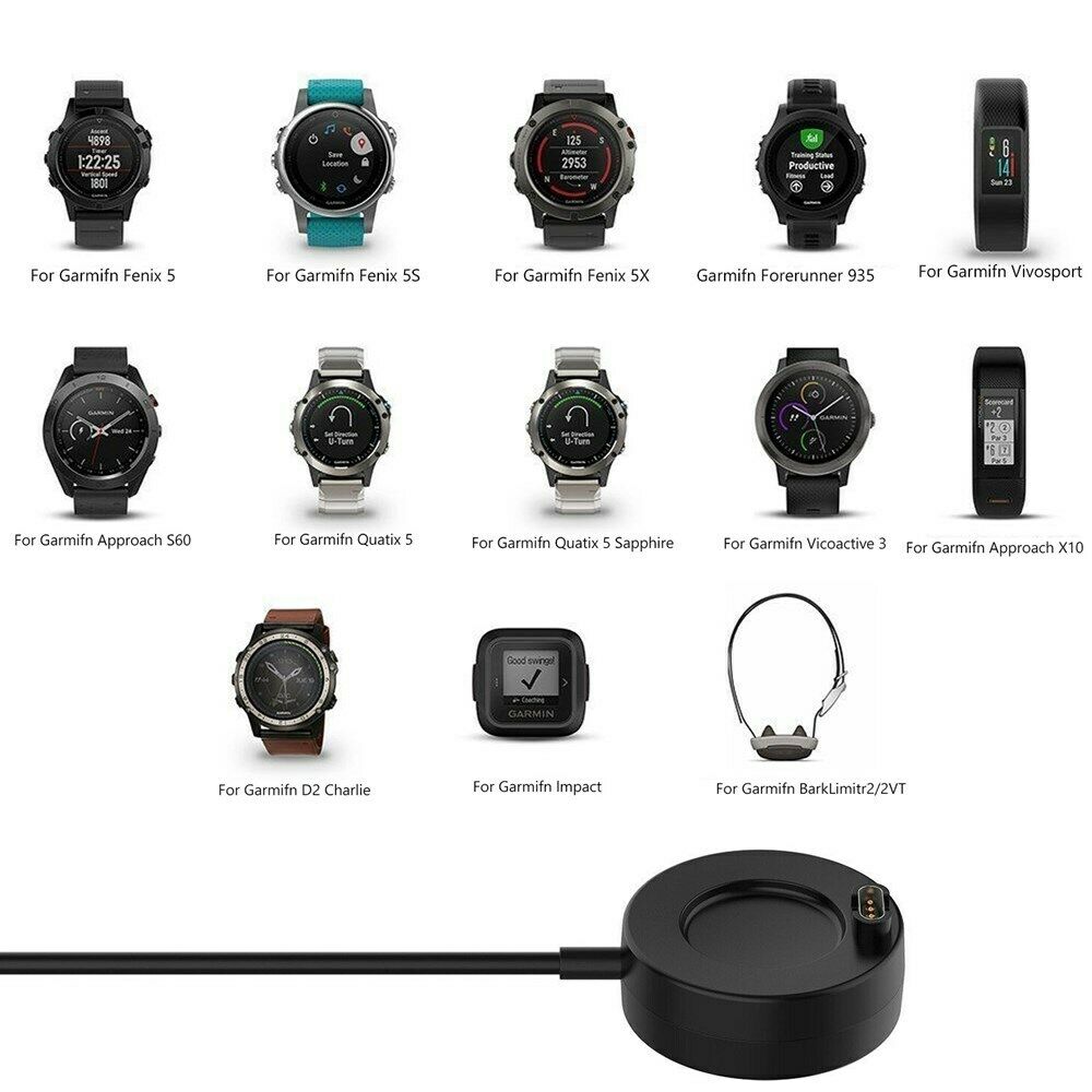 USB Charger Charging Dock Cable Fit for Garmin Fenix 5 5S 5X 6X 6S Plus B5