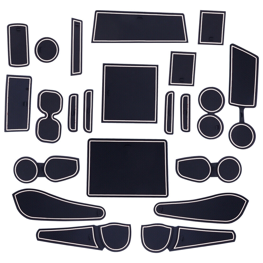 Kit Gate Slot Cup Mat Accessories Cup Holder fit for Isuzu D-Max MU-X 12-19